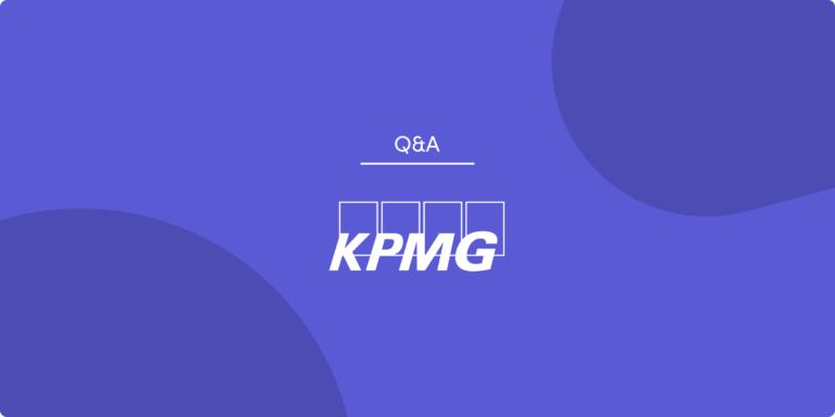 Prurple blog cover with KPMG logo