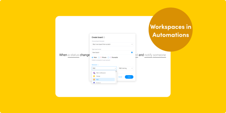 Share your monday Apps, automate boards in Workspaces, and more!
