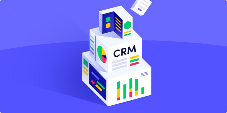 Sales CRM system showing different charts and graphs
