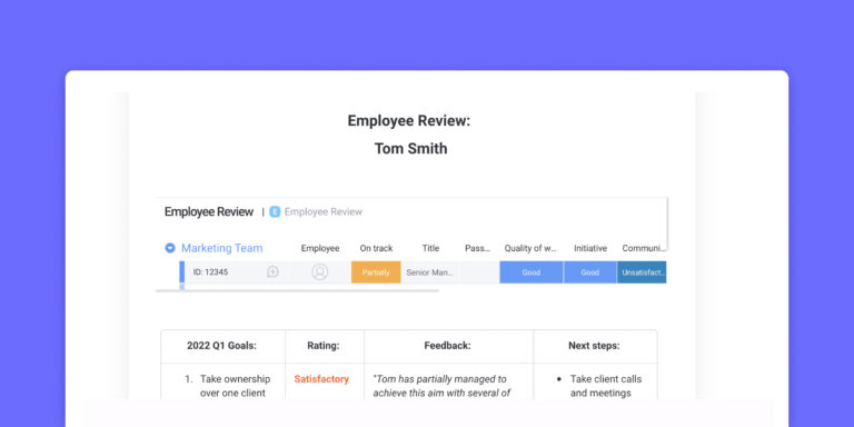 Free employee review template and tips