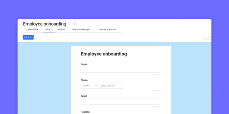 Free new hire form template for onboarding