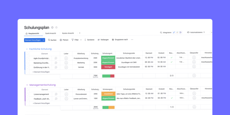 Einarbeitungsplan-Vorlage für das Mitarbeiter-Onboarding